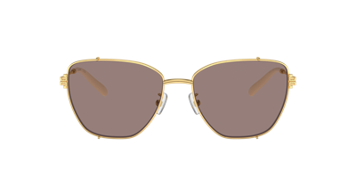 Tory Burch Woman Sunglass Ty6105 In Light Purple Brown