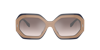 Tory Burch Woman Sunglass Ty7192u In Clear Gradient Grey Mirror Silver