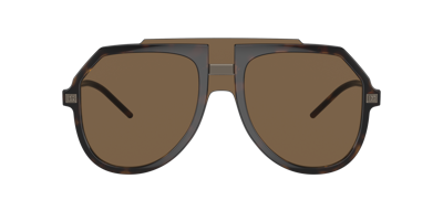 Dolce & Gabbana Dolce&gabbana Man Sunglass Dg6195 In Dark Brown