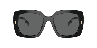 Tory Burch Square Sunglasses, 56mm In Dark Grey