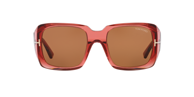 Tom Ford Womens Tr001641 Ryder Square-frame Acetate Sunglasses In Brown