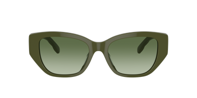 Tory Burch Woman Sunglass Ty7196u In Light Green Gradient Dark Green