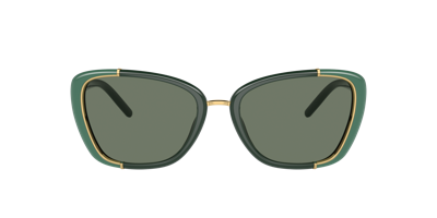 Tory Burch Woman Sunglass Ty9074u In Dark Green