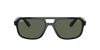 Ray Ban Ray-ban Womens Black Rb4414m Scuderia Ferrari Rectangle-frame Nylon Sunglasses In Dark Green