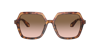Giorgio Armani Tortoiseshell-effect Square Frame Sunglasses In Brown Gradient