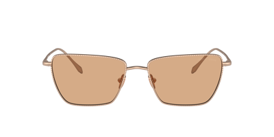 Giorgio Armani Woman Sunglass Ar6153 In Light Brown