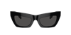 Burberry Be4405f Tb Monogram Acetate Cat-eye Sunglasses In Dark Grey