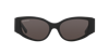 Balenciaga Grey Rectangular Ladies Sunglasses Bb0096s 001 51 In Grey