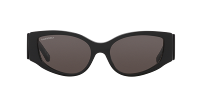 Balenciaga Woman Sunglass Bb0258s In Black / Grey