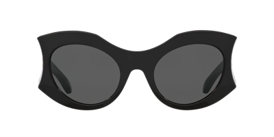 Balenciaga Eyewear Hourglass Round Sunglasses In Grey