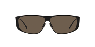 Saint Laurent Eyewear Sl605 Luna Rectangular Frame Sunglasses In Black
