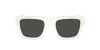 Prada Square Frame Sunglasses Sunglasses In White
