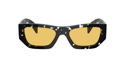 Prada Sonnenbrille In Schildpattoptik In Black