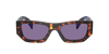 Prada Unisex Sunglass Pr A01s In Violet Mirror Internal Silver