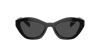 Prada Women's Low Bridge Fit Sunglasses Pr A02sf In Dark Grey