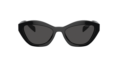 Prada Low Bridge Butterfly Women's Sunglasses, Pr A02sf In Dark Grey
