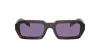 Prada Tortoiseshell-effect Rectangular Sunglasses In Violet Mirror Silver Internal