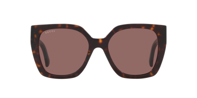 Gucci Woman Sunglass Gg1300s In Brown