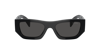 Prada Geometrische Sonnenbrille In Dark Grey