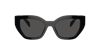 Prada Womens Black Pr A09s Butterfly-frame Acetate Sunglasses In Dark Grey