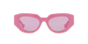 Gucci Womens Pink Gc002107 Rectangle-frame Acetate Sunglasses In Pink