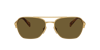 Prada Symbole Round Women's Sunglasses, Pr A50s In Dark Brown