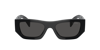 Prada Geometrische Sonnenbrille In Dark Grey
