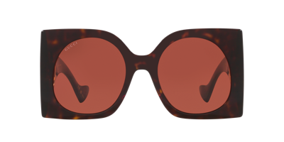 Gucci Gg1254s Havana Sunglasses In Red