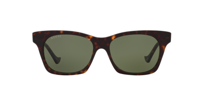 Gucci Gg1299s Havana Sunglasses In Green