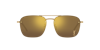 Saint Laurent Womens Gold Ys000490 Sl 309 M Rectangular-frame Metal Sunglasses In Brown