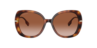 Burberry Woman Sunglass Be4374 Eugenie In Brown Gradient