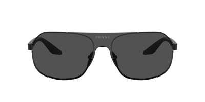 Prada Linea Rossa Man Sunglass Ps 53ys In Dark Grey