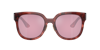 Miu Miu Miu Womens Red Mu 01zs Square-frame Tortoiseshell Acetate Sunglasses In Bordeaux