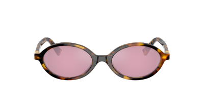 Miu Miu Regard Tortoiseshell-effect Sunglasses In Bordeaux