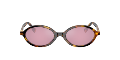 Miu Miu Woman Sunglass Mu 04zs In Bordeaux