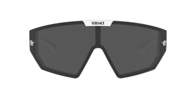 Versace Unisex Sunglasses Ve4461 In Dark Grey,mirror Silver