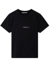 Stella Mccartney Stella Mc Cartney T Shirt With Embroidered Signature In Black