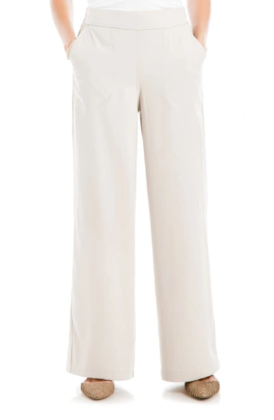 Max Studio Twill Ankle Slim Trousers In Pumice