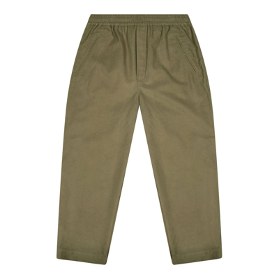 Folk Kids' Drawcord Assembly Pants In Green