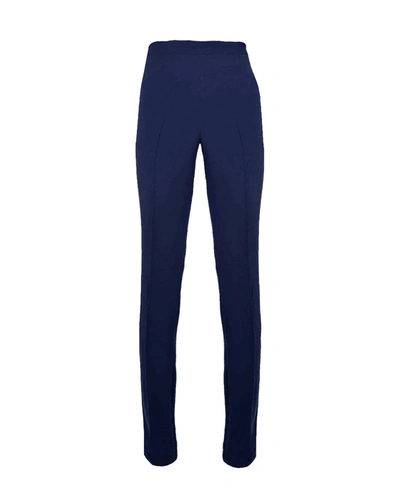 Edeline Lee Flat Front Trouser In Blue