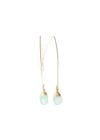 A BLONDE AND HER BAG JILL LONG WIRE DROP EARRING IN CHALCEDONY