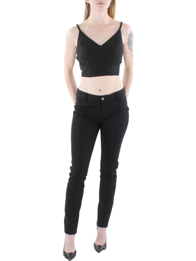 Speechless Juniors Womens Cut-out Special Occasion Cropped In Black
