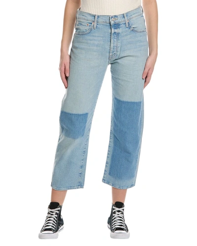 Mother The Ditcher Crop Pre-party Jeans In Blue