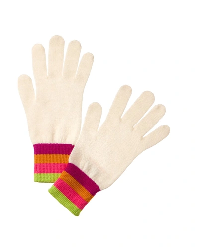 Scott & Scott London Stripe Cashmere Gloves In Multi