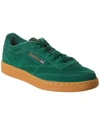 Reebok Club C 85 Suede Sneaker In Green
