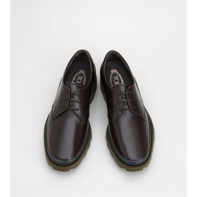 Tod's Leather Lace-ups In Black