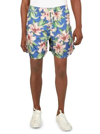 Polo Ralph Lauren Mens Floral Print Board Shorts Swim Trunks In Multi