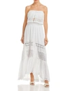 RAMY BROOK KATE WOMENS CROCHET BLOUSON MAXI DRESS