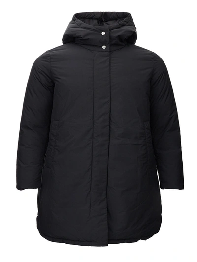 Add Reservable Long Quilted Jacket In Black
