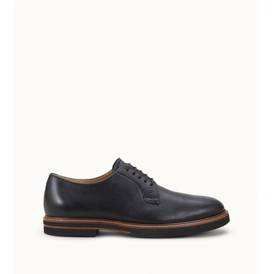 Tod's Lace-ups In Leather In Black